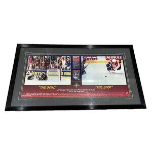 Panthers 1996 Authenticated Signed Bill Lindsay "The Shot The Goal" Lithograph